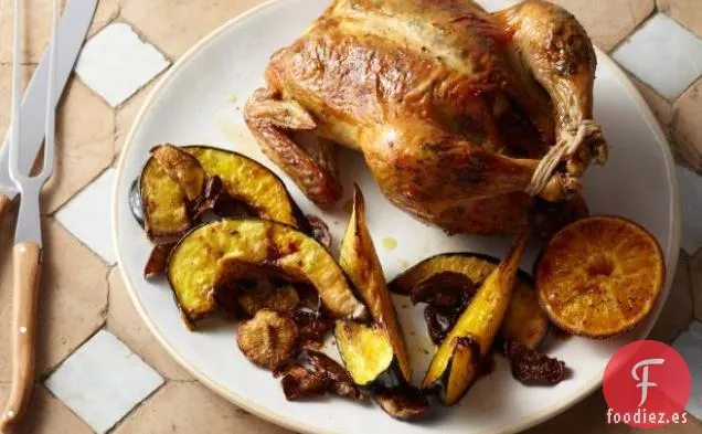 Pollo Asado con Ajo y Naranja Asado