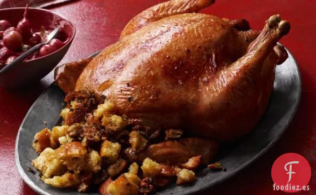 Pollo Asado Con Relleno De Nueces Y Hierbas