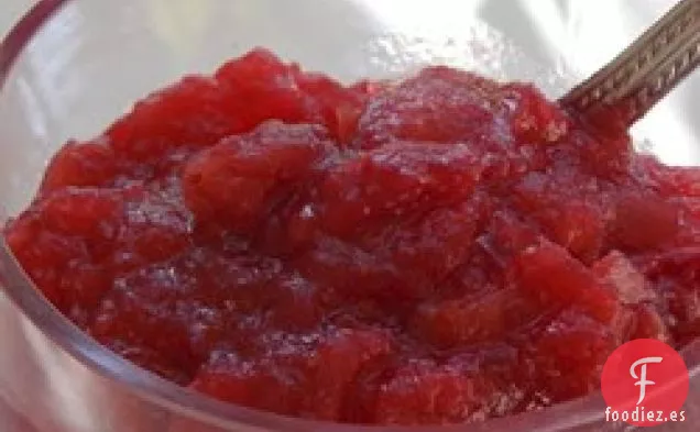 Puré de Manzana de Arándano Fácil