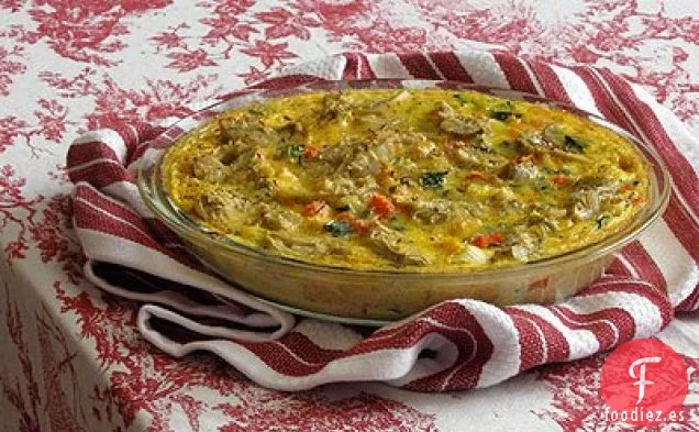 Alcachofa Clafouti
