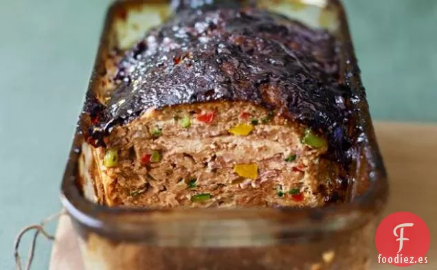 Pastel de Carne de Verduras con Glaseado Balsámico