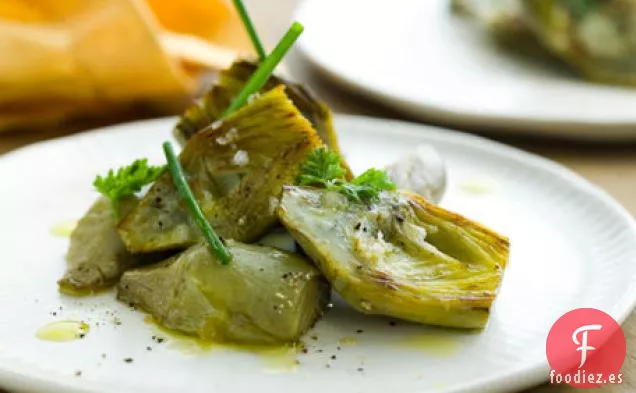 Receta De Alcachofas Estofadas Con Vinagreta De Limón