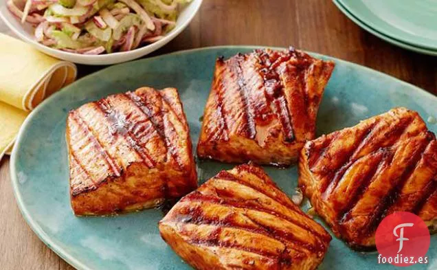 Salmón a la Parrilla Dulce y Picante