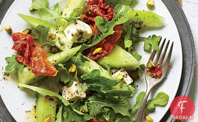Ensalada de Jamón y Melón Crujiente