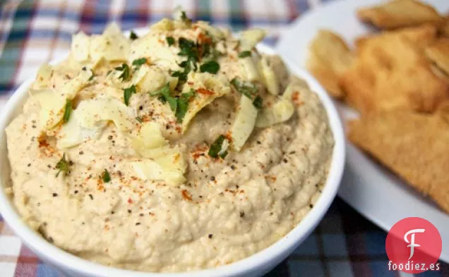 Hummus de alcachofa y Limón