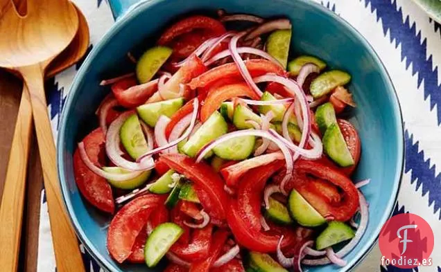 Ensalada de Tomate, Cebolla y Pepino