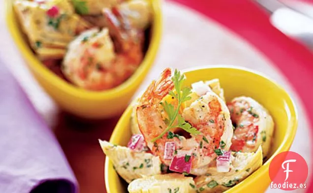 Ensalada de Camarones y Alcachofas