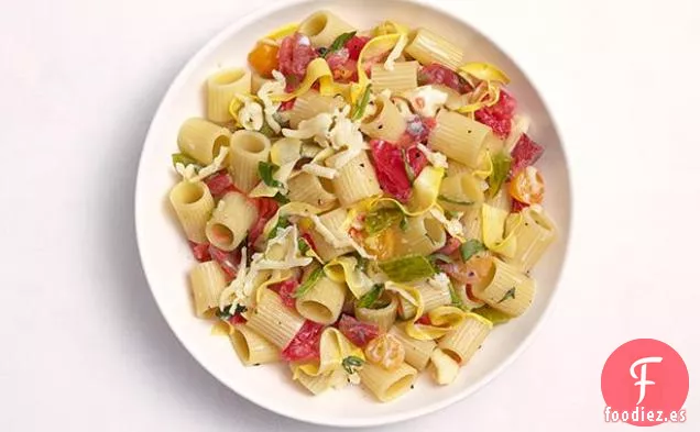 Pasta de Calabaza y Tomate Afeitada