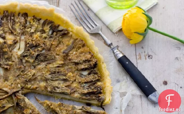 Tarta Salada Con Alcachofas Y Limón
