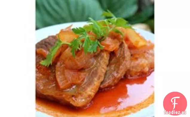 Ojo de Carne Redonda y Salsa de Tomate