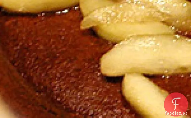Pastel de Especias de Jengibre con Manzanas Salteadas