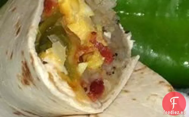 Burritos de Desayuno de Chile Verde de Nuevo México