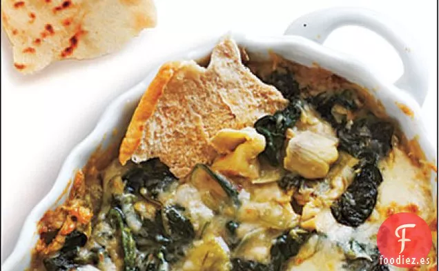 Salsa de Alcachofas, Espinacas y Frijoles Blancos