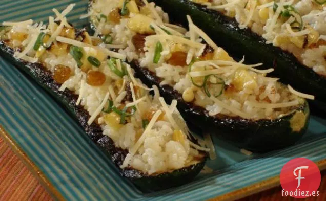 Calabacín Relleno a La Parrilla