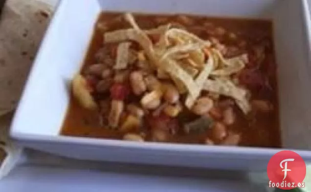 Sopa Mexicana de Frijoles y Calabaza