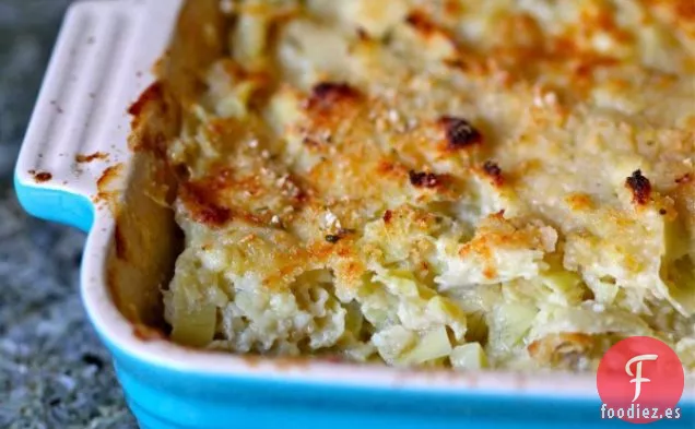 Salsa De Alcachofa Más Saludable Con Chips De Pita De Trigo Integral