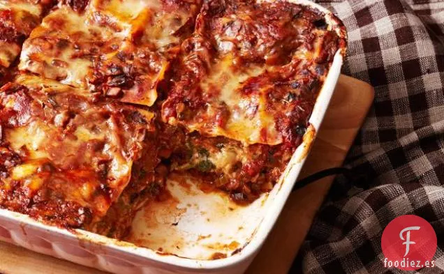 Lasaña De Espinacas Con Ragú De Champiñones