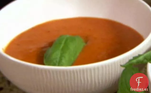 Sopa Cremosa de Tomate y Pimiento Asado