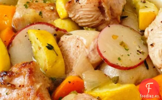 Estofado Mexicano de Pavo y Calabaza