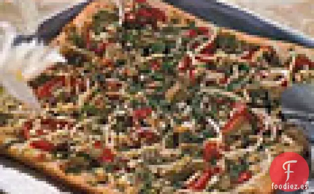 Pizza de Alcachofas y Queso Feta