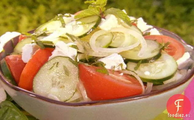 Ensalada de Pepino, Tomate y Menta