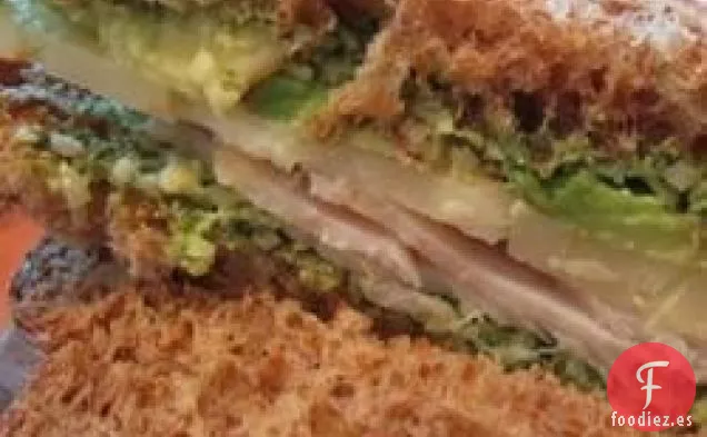 Sándwich de Sol de Pesto de Albahaca