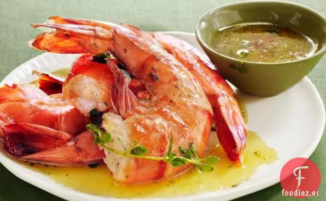 Cóctel de Camarones con Vino de Naranja