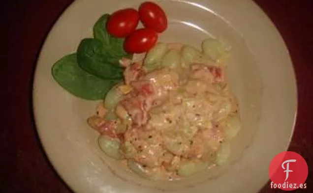 Ñoquis Cremosos De Tomate Y Alcachofa