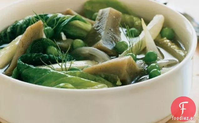 Estofado Rústico de Verduras de Primavera