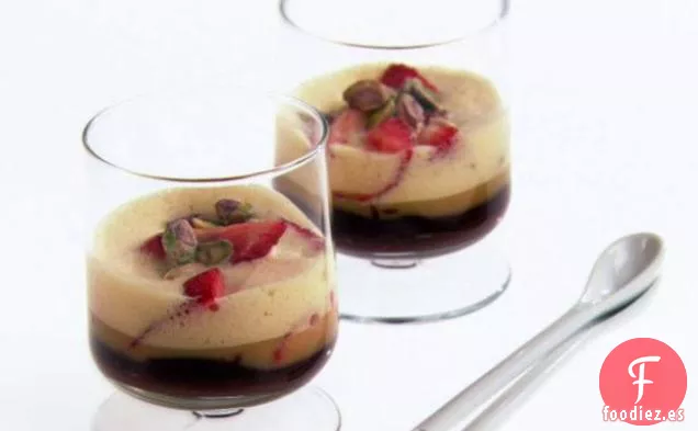 Zabaglione picante con Fresas y Chocolate