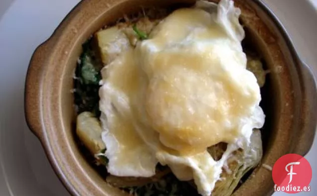 Huevos Florentina Con Corazones De Alcachofa, À La Brandon