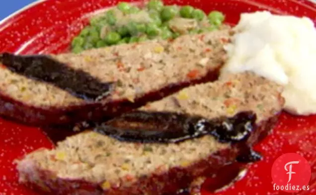Pastel de Carne de Verduras Asadas con Glaseado Balsámico