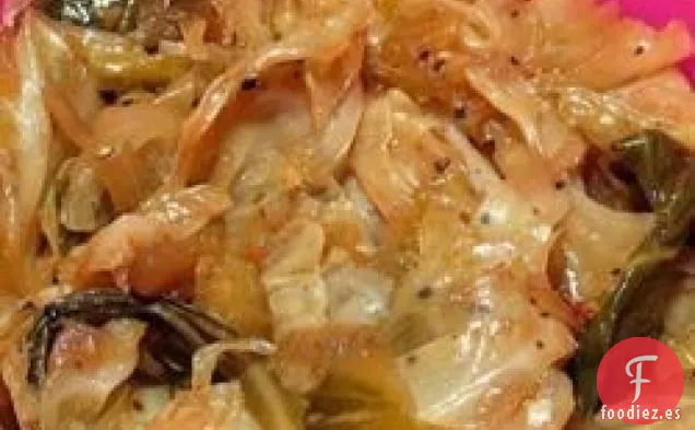 Berza y Repollo Sofocados