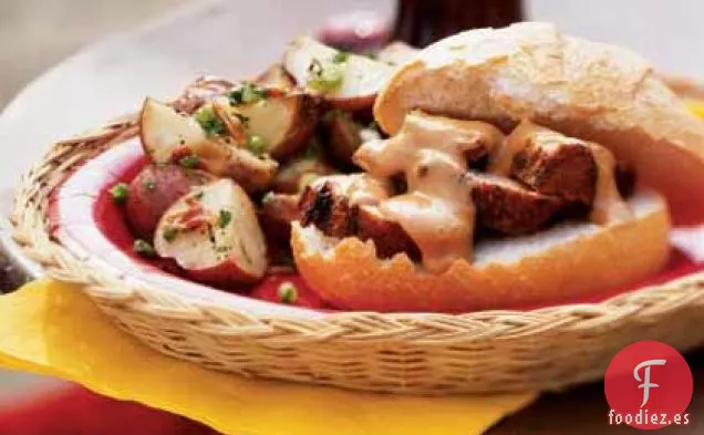 Sándwiches de Lomo de Cerdo a La Parrilla