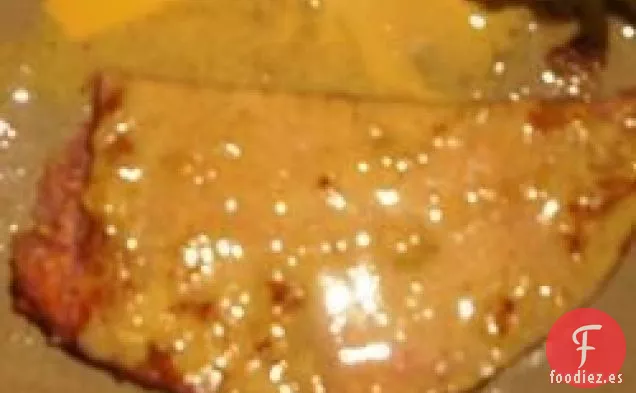 Rebanada de Jamón de Mostaza y Ajo