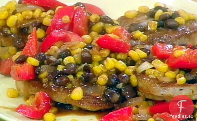 Cerdo Cajún con Frijoles Picantes