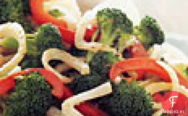 Brócoli con Hinojo y Pimiento Rojo