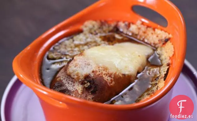 Sopa de Cebolla Francesa con Porcini