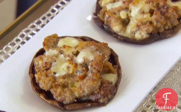 Setas Portobello Rellenas y a la Plancha con Gorgonzola