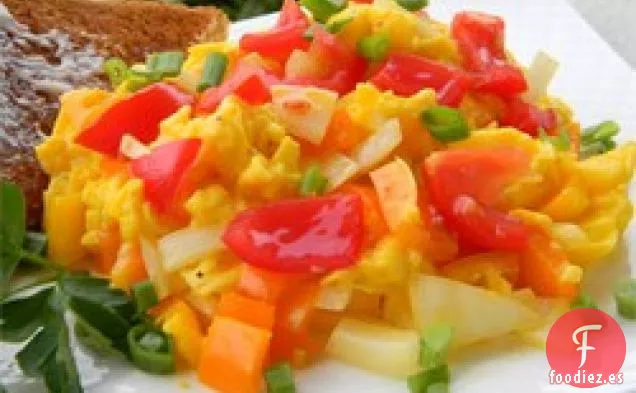 Huevos revueltos a la Charlotte