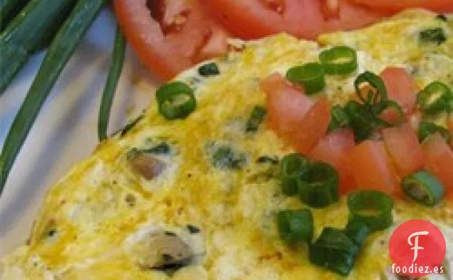 Tortilla de Champiñones de Espinacas