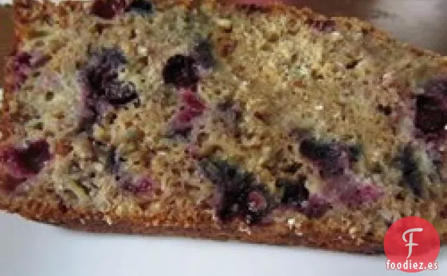 Pan de Nuez de Plátano y Arándanos