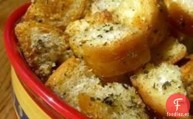 Deliciosos Croutones de Ajo