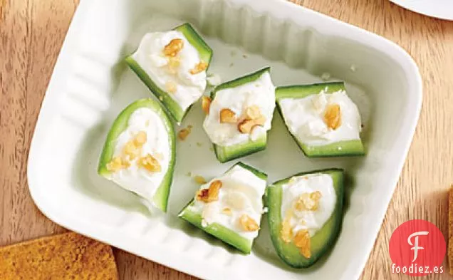 Bocados de Pepino y Queso Feta