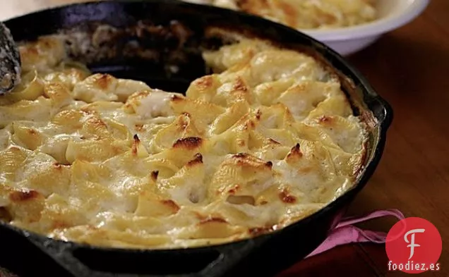 Queso Cheddar Blanco-Macarrones De brócoli Y Queso