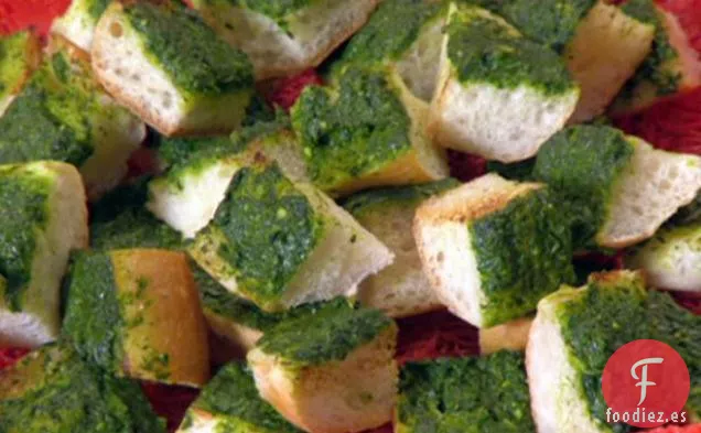Trozos de Pan de Ajo Verde de Gobble-'Ems