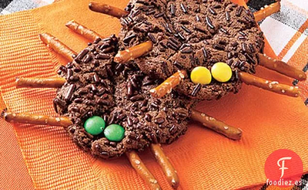 Arañas de Galletas de Chocolate