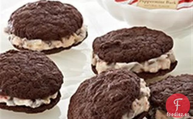 Galletas de Bocadillo de Chocolate con Menta