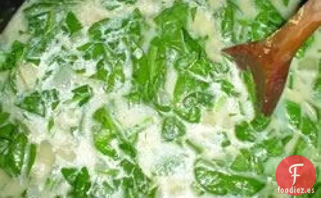 Sopa de Ajo, Espinacas y Garbanzos