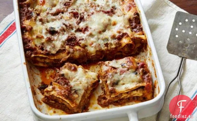 Lasaña de Carne y Champiñones